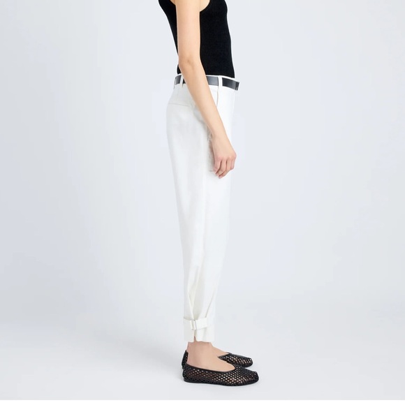 Proenza Schouler Kay Pant in Off White Cotton Twill pants size 0 - Picture 3 of 10